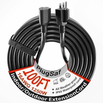 PlugSaf 16 Gauge 100 FT Extension Cord