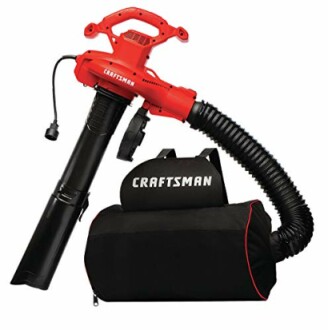 Craftsman leaf blower vacuum with collection bag.