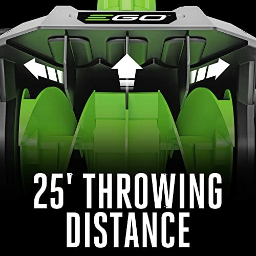 EGO snow blower with 25-foot throwing distance