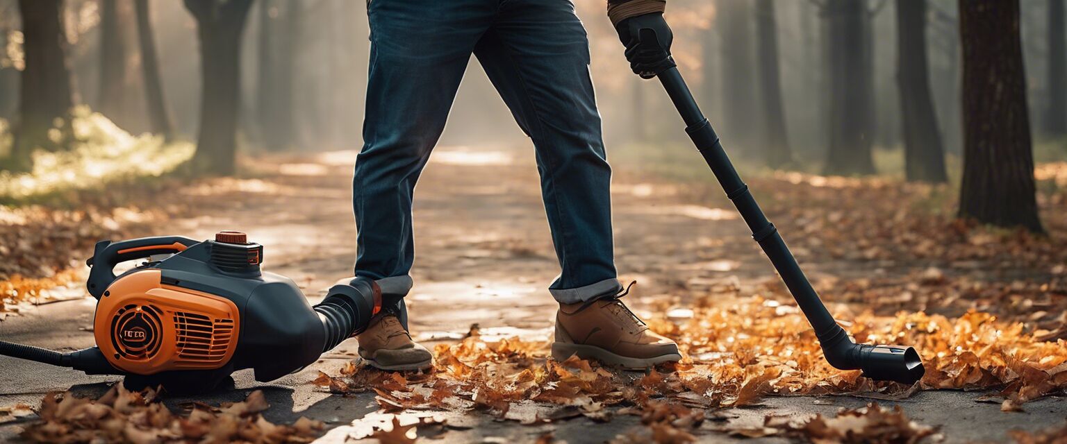 Benefits of electric and gas leaf blowers.