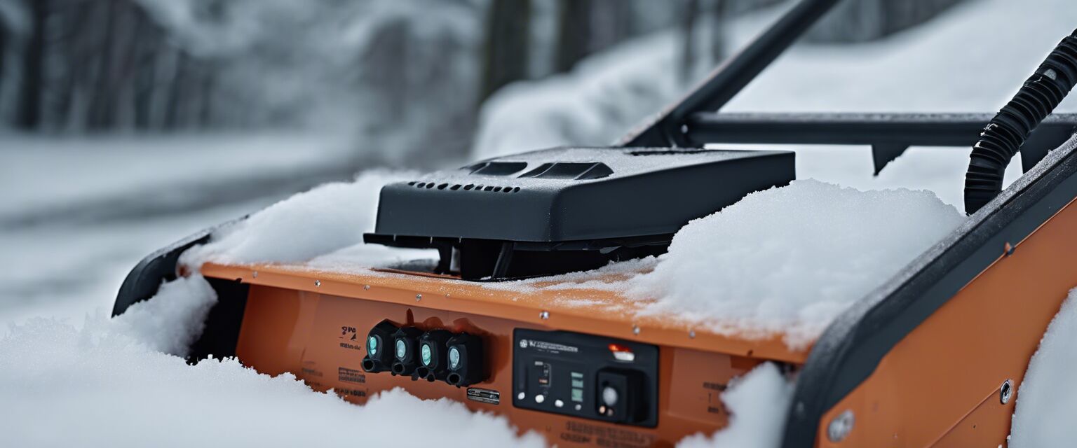 Snow blower battery